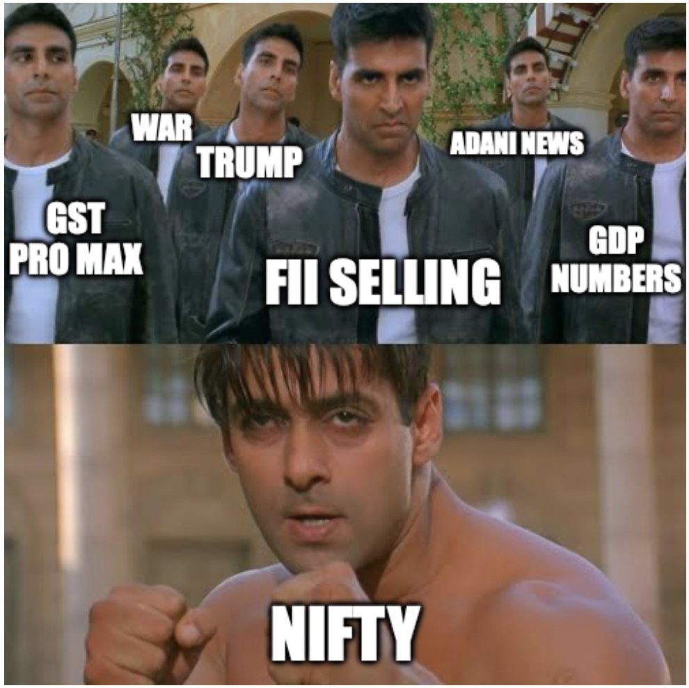 Nifty shrugging off the bad news